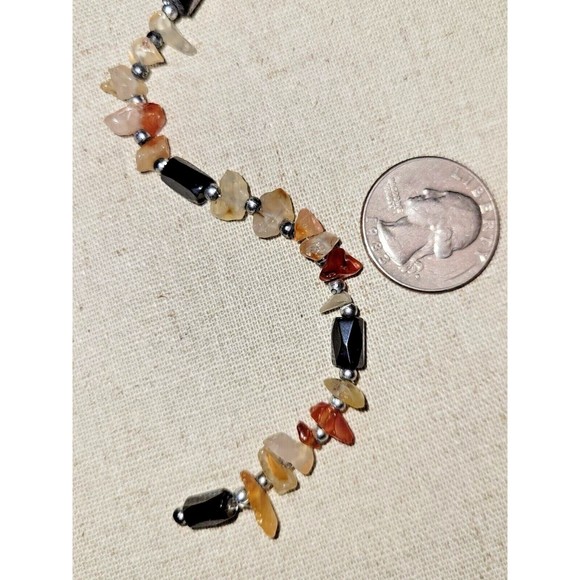 Magnetic Hematite Agate Beaded Open End Wrap Necklace Bracelet - Picture 3 of 7